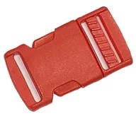 Pasmanteria - Klamra Plastikowa 25 Mm (1 Szt) Czerwona - miniaturka - grafika 1