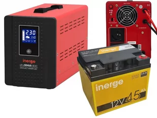 Komplet 12V 45Ah INERGE AGM i ultraSINUS 800T - Zasilacze komputerowe - miniaturka - grafika 1