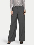 Spodnie sportowe damskie - ONLY Spodnie materiałowe Lalana 15334247 Szary Wide Leg - miniaturka - grafika 1