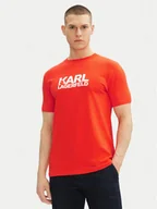 Koszulki męskie - KARL LAGERFELD T-Shirt 755087 552235 Czerwony Regular Fit - miniaturka - grafika 1