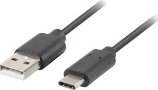 Kabel USB Lanberg USB-A - USB-C 0.5 m Czarny Z26783 - Kable USB - miniaturka - grafika 1