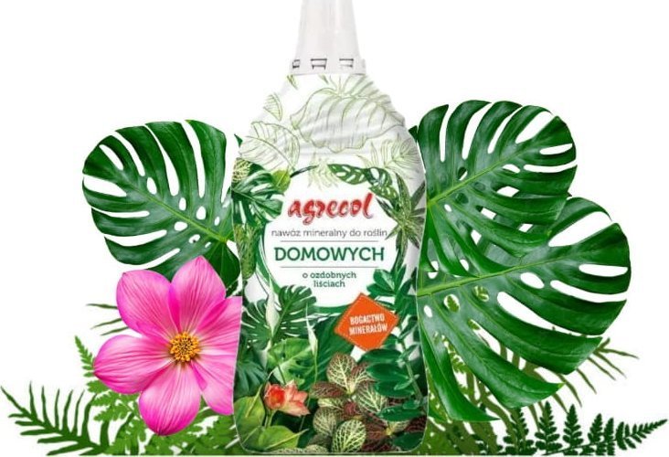 Agrecol Nawóz mineralny do roślin domowych o ozdobnych liściach 500ml