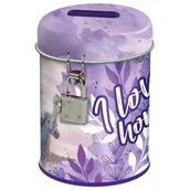 Skarbonki - Skarbonka metalowa z kłódką Konie 25 Derform - miniaturka - grafika 1