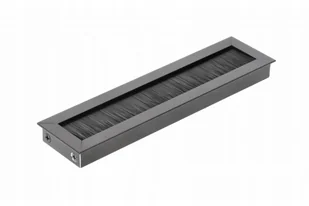 Gtv Przepust kablowy przelotka na kable 51 x 180 mm czarny mat - Gniazdka elektryczne - miniaturka - grafika 1