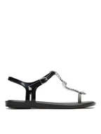 Sandały damskie - Melissa Sandały Solar + Bo.Bo Ad 33283 Czarny - miniaturka - grafika 1