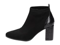 Botki damskie - Czarne botki, buty damskie zimowe S.Barski L50 - S.BARSKI - miniaturka - grafika 1