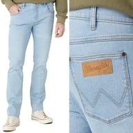 Spodnie męskie - Wrangler Greensboro Blue Waves proste męskie spodnie jeansowe W31 L32 - miniaturka - grafika 1