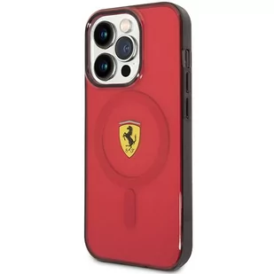 Ferrari FEHMP14XURKR iPhone 14 Pro Max 6.7" czerwony/red hardcase Translucent Magsafe - Etui i futerały do telefonów - miniaturka - grafika 2