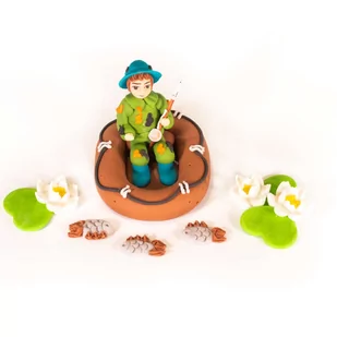 Figurka Cukrowa Na Tort Wędkarz - Dodatki do ciast w proszku - miniaturka - grafika 1