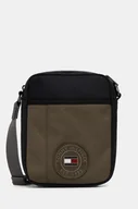 Torby męskie - Tommy Hilfiger saszetka kolor zielony AM0AM12740 - miniaturka - grafika 1