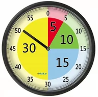 Zegary - Edukacyjny Zegar Ścienny Dla Dzieci Z Szybką Cichy Plan Daltoński Pd6 / Epokoik - miniaturka - grafika 1