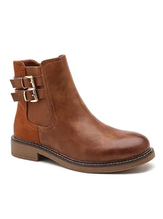 Sixth Sens Botki w kolorze jasnobrązowym - Botki damskie - miniaturka - grafika 1