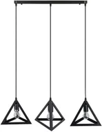Lampy sufitowe - Elem Romb Wisząca Elem 6804/3 Black - miniaturka - grafika 1