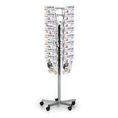 Systemy ekspozycyjne i znaki informacyjne - B2B Partner Obrotowy stojak na ulotki 32xA4 5130-8 - miniaturka - grafika 1