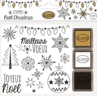 Scrapbooking - Stempelki Bożonarodzeniowe Śnieżynki - miniaturka - grafika 1