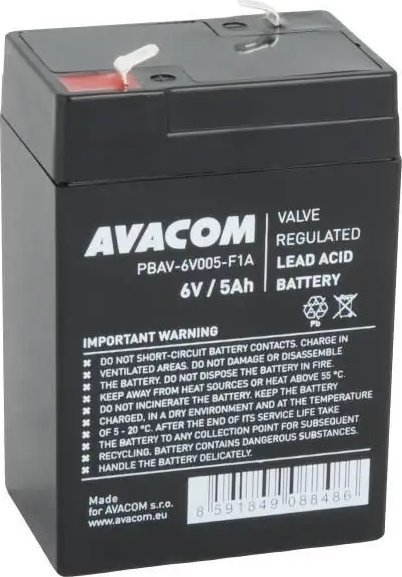 Avacom AVACOM baterie 6V 5Ah F1 PBAV-6V005-F1A