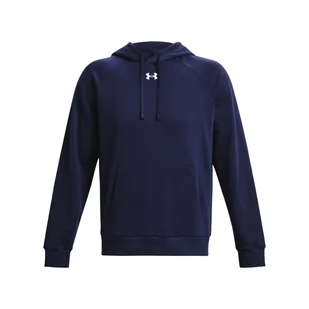 Męska Bluza UNDER ARMOUR UA RIVAL FLEECE HOODIE 1379757-410 – Granatowy - Bluzy męskie - miniaturka - grafika 1