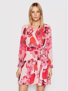 Sukienki - Rinascimento Sukienka letnia CFC0018421002 Różowy Regular Fit - grafika 1