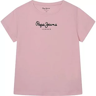 Pepe Jeans Koszulka dziewczęca Wenda, miękki różowy, 16 lat, delikatny róż, 16 lat - Koszulki dla dziewczynek - miniaturka - grafika 1