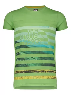 Koszulki sportowe męskie - The North Face Koszulka sportowa "D3" w kolorze zielonym - grafika 1