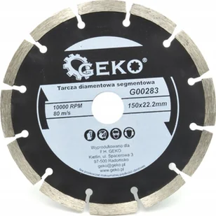 Geko Tarcza diamentowa segmentowa 150mmx22,2mm 50 - Tarcze do pił - miniaturka - grafika 1