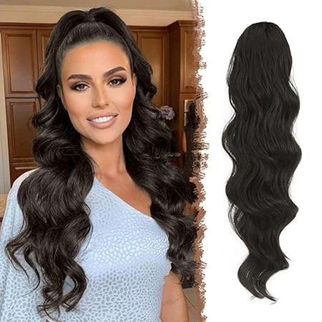 FESHFEN Przedłużenie włosów z końskim ogonem 60 cm