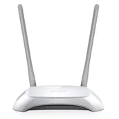 Switche - TP-Link TL-WR840N router bezprzewodowy Jedna częstotliwości (2,4 GHz) Fast Ethernet Szary, Biały - miniaturka - grafika 1