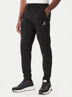 Nautica Spodnie dresowe Nampa N1T04063 Czarny Regular Fit - Spodnie sportowe męskie - miniaturka - grafika 1