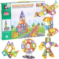 Klocki - Nobo Kids, Konstrukcyjne Klocki Magnetyczne 3D Panele 106 el. - miniaturka - grafika 1