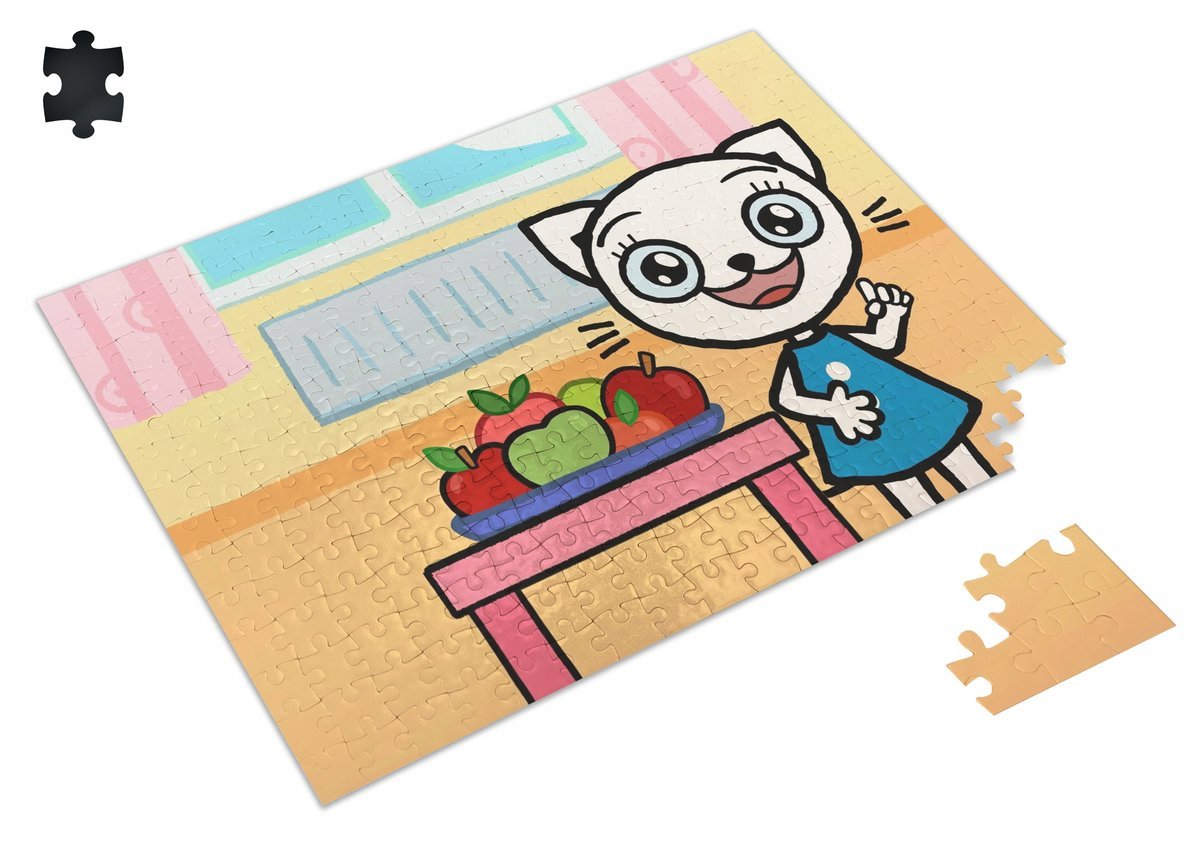 Puzzle KICIA KOCIA KOTEK A3 252 el z Nadrukiem + IMIĘ Pudełko 23
