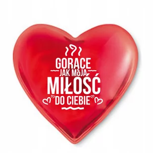 PODGRZEWACZ DO RĄK GORĄCE SERCE PREZENT WALENTYNKI - Sporty zimowe - akcesoria - miniaturka - grafika 1