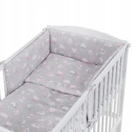 Pościel dla dzieci - Pościel dla niemowlaka Tomi 120x90 Komplet 5 Elementów Laleczki szare - miniaturka - grafika 1