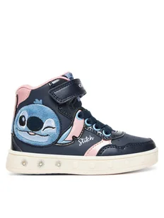 Geox Sneakersy J Skylin J568WH 0BCKN C0694 M Granatowy - Buty dla dziewczynek - miniaturka - grafika 1