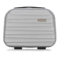 Walizki - WITTCHEN WITTCHEN Walizka na kosmetyki | szara | 30 x 16 x 34 | Pojemność: 15 l | Waga: 1 kg 56-3A-314-01 - miniaturka - grafika 1