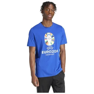 Koszulka adidas Euro 2024 Tee - niebieska - Piłka nożna - miniaturka - grafika 5