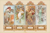 Plakaty - Pyramid Posters Mucha (4 Seasons) - plakat PP31095 - miniaturka - grafika 1