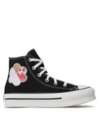 Buty dla dziewczynek - Converse Trampki Chuck Taylor All Star Eva Lift Hi A05166C Czarny - miniaturka - grafika 1