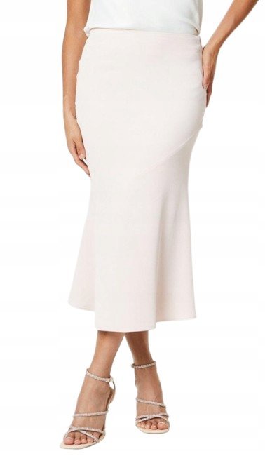 Coast Elegancka Spódnica Midi Prosta w Jasnym Kolorze 38 Hkc