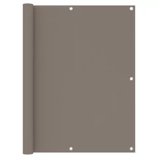 vidaXL Parawan balkonowy, kolor taupe, 120x500 cm, tkanina Oxford vidaXL - Parawany - miniaturka - grafika 1