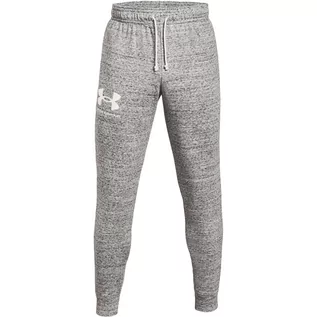 Spodenki męskie - Under Armour Rival Terry Joggers 1361642-112, męskie spodnie szare - grafika 1