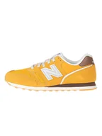 Trampki męskie - New Balance Skórzane sneakersy w kolorze żółtym - miniaturka - grafika 1