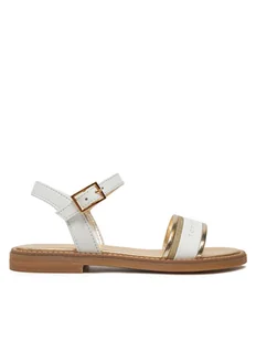 Tommy Hilfiger Sandały Sandal T4A2-33944-1281 M Biały - Buty dla dziewczynek - miniaturka - grafika 1