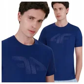 Koszulki męskie - Koszulka Męska 4f Gładka Tshirt Bawełna Prezent 2257 031s R. Xxl - miniaturka - grafika 1