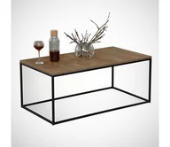 Ławy i stoliki kawowe - Stolik kawowy COSCO 43x95 cm brązowy/czarny - miniaturka - grafika 1
