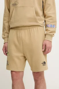 The North Face szorty bawełniane Mountain Cleanup kolor beżowy NF0A8C2XLK51 - Spodenki męskie - miniaturka - grafika 1