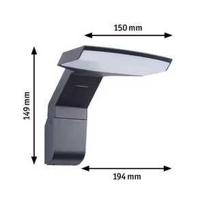 Paulmann Zenera LED kinkiet LED antracyt 922 - Lampy ogrodowe - miniaturka - grafika 1
