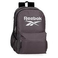 Plecaki szkolne i tornistry - Reebok Boston Plecak Szkolny Dwukomorowy Laptop 15,6 cala Szary 31x44x15 cm Poliester by Joumma Bags, Szary, 31x44x15 cms, Dwukomorowy plecak szkolny - miniaturka - grafika 1