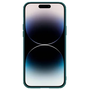 Nillkin CamShield Leather S Case etui iPhone 14 Pro Max pokrowiec z osłoną na aparat zielone - Etui i futerały do telefonów - miniaturka - grafika 2