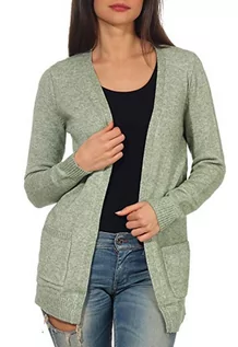 Swetry damskie - ONLY Onllesly L/S Open Cardigan Knt Noos Kardigan Kobiety, Zielony, S - grafika 1