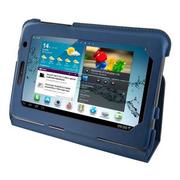 Etui do tabletów - 4World Etui ochronne/Podstawka do Galaxy Tab 2 7'' Ultra Slim niebieskie - miniaturka - grafika 1